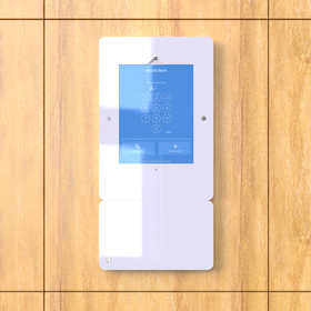 Pad and RFID kiosks for smart locker system