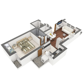 Floor plan rendering