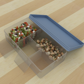 Adjustable serving tupperware
