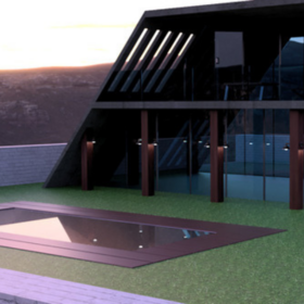 Custom modern industrial house