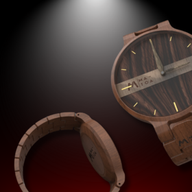 Wooden watch design