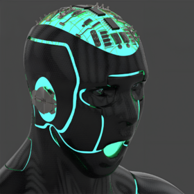 3D Futuristic Cyborg 