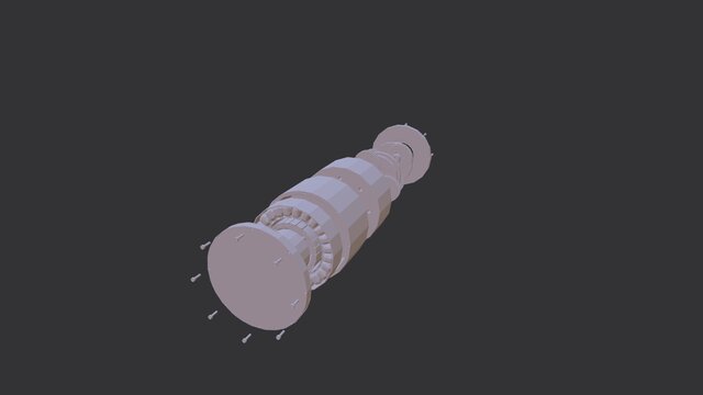 3D model of Robotic Joint Design (2 Stage Planetary Gear Reduction)