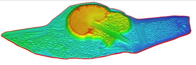 Drone mapping: orthomosaic, DTM, contours and stockpile volumes – image 4 of 5