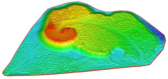 Drone mapping: orthomosaic, DTM, contours and stockpile volumes – image 5 of 5