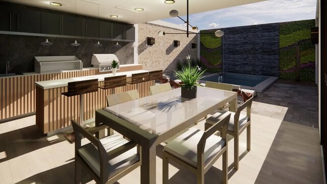 Residential Social Area and Pool Design – image 3 of 4