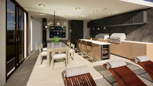 Residential Social Area and Pool Design – image 2 of 4