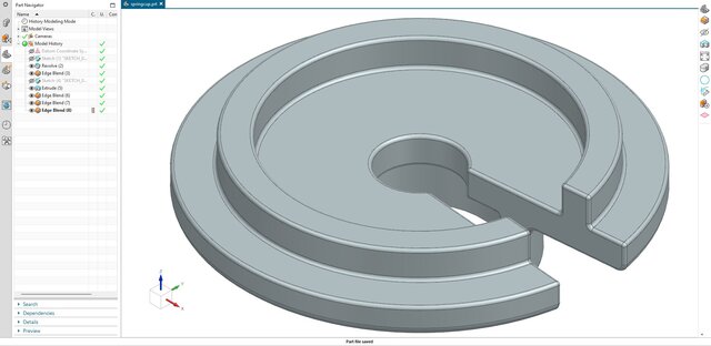 3D model of 15. Slotted Coil Spring Retainer (Spring Cup)