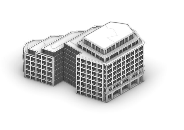 3D model of Livingstone- Canary Wharf, London, UK