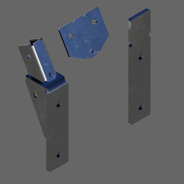 3D model of Modular Sheet Metal System — DFM, CNC Cutting & Precision Bending