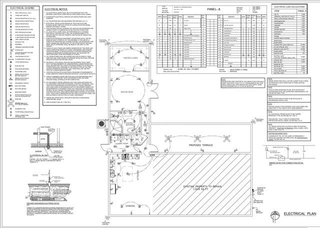 Residential Electrical Permit Drawing Package – Miami Dade, Florida