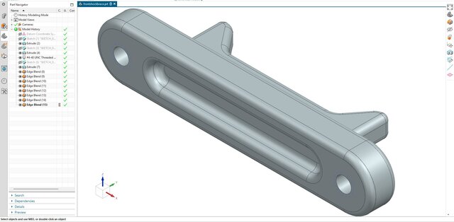 3D model of 11. Structural Front Shock Tower Brace