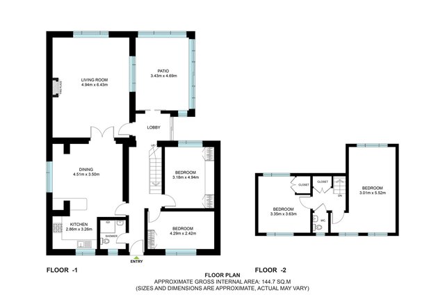 3D model of Floor plan