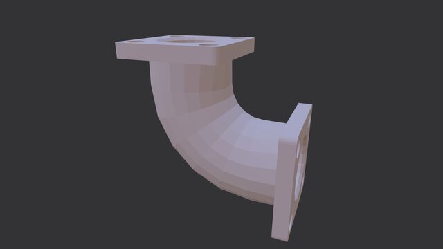 90-Degree Elbow Pipe with Flanged Connections – image 5 of 5
