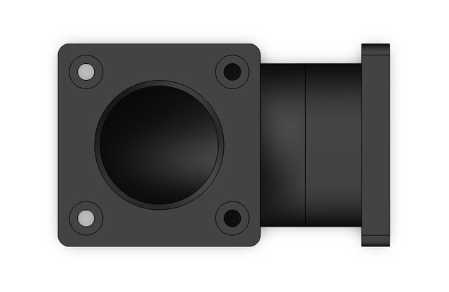 90-Degree Elbow Pipe with Flanged Connections – image 3 of 5