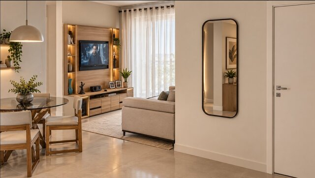 3D model of Modern Compact Apartment Interior
