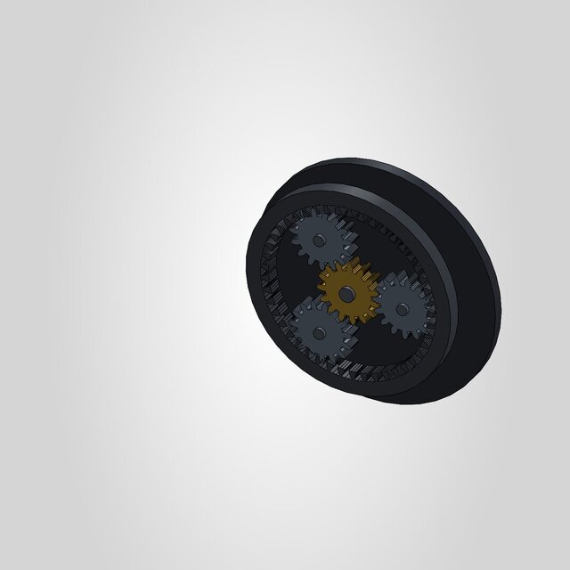 3D model of Planetary Gearbox