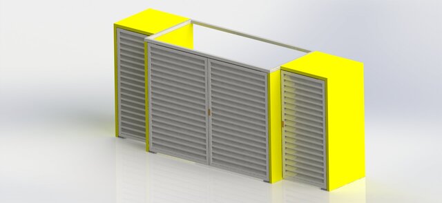 3D model of Sheet Metal Cabinet & Enclosure Design