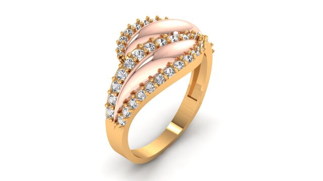 Luxury 3D Jewelry CAD Model | Sapphire & Diamond Bespoke Gold Bangle Bracelet | Manufacturing & 3D Print Ready STL – image 8 of 15