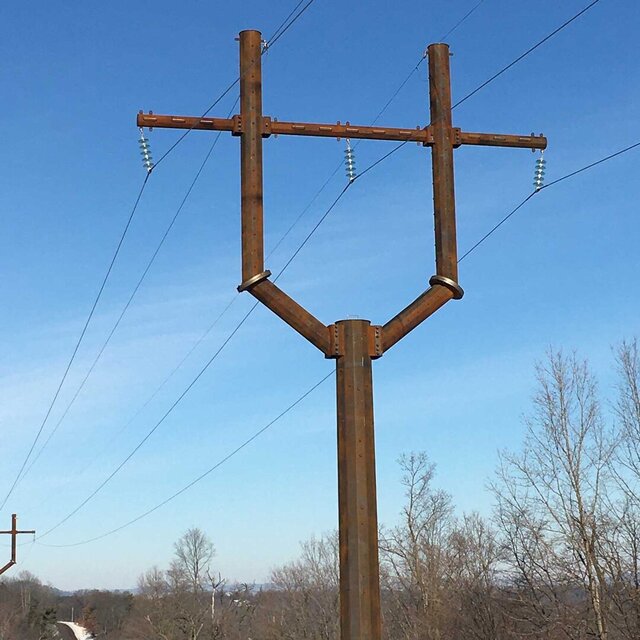 3D model of 500kV H-Frame & Multi-Pole Steel Transmission Structures
