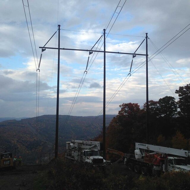 3D model of 500kV H-Frame & Multi-Pole Steel Transmission Structures