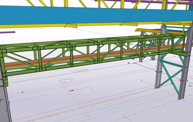 3D model of Steel Truss Structural Design