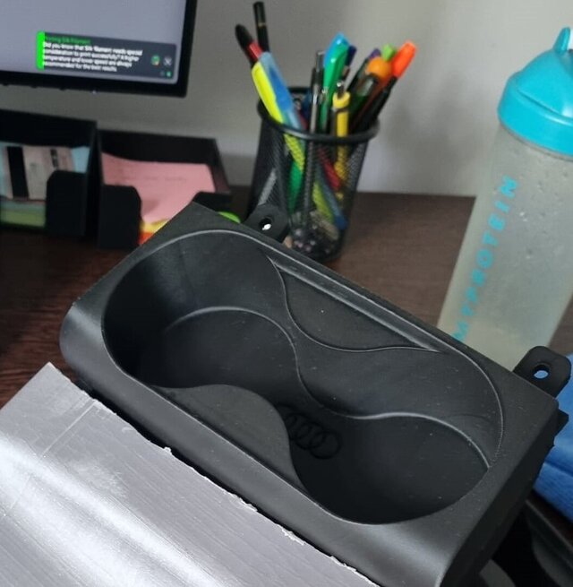 3D PRINTABLE CAR CUP HOLDER – image 2 of 3
