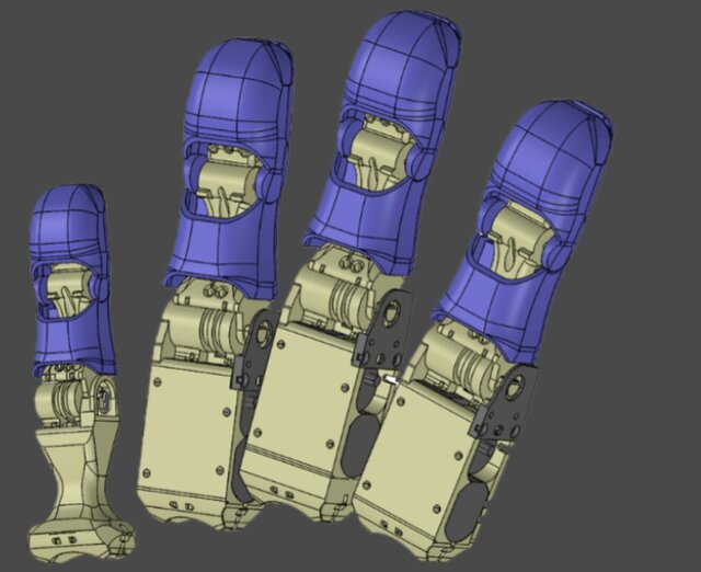 3D model of Anthropomorphic Human Hand - full motion