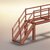Industrial Steel Staircase & Platform Assembly