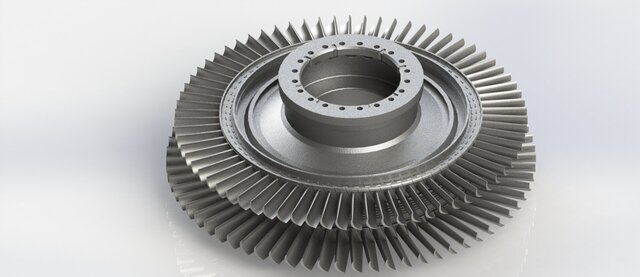 3D model of DU80- Gas Turbine