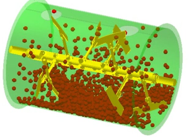 design of a compostage machine and EDEM simulation
