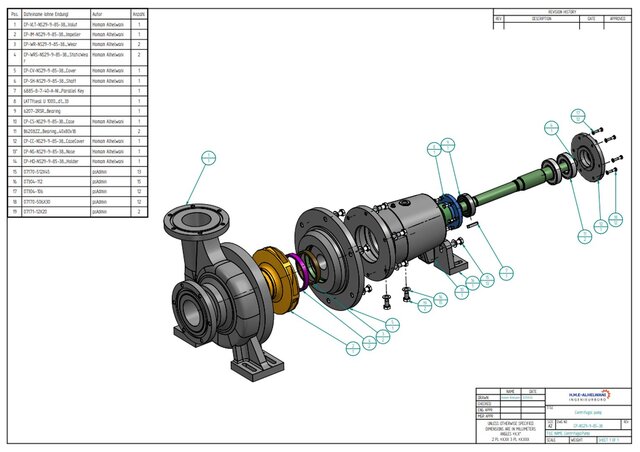 3D model of Centrifugal Pump Design | Full Hydraulic Calculation & 3D Modeling