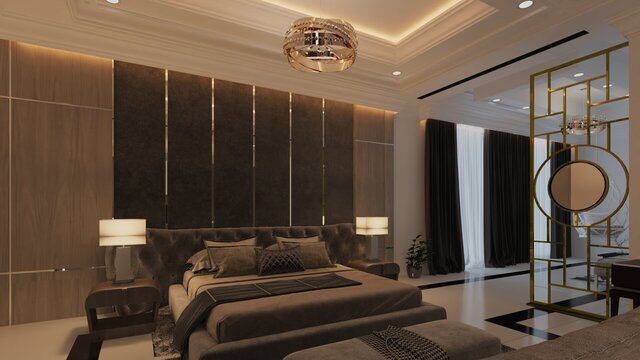 Modern Luxury Bedroom – Interior Design