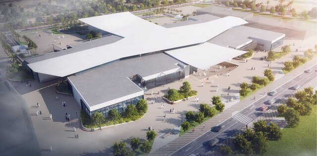 3D model of Rendering of outdoor architecture