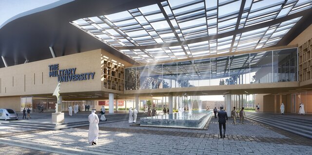 3D model of Rendering of outdoor architecture
