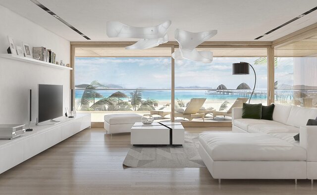 3D model of Holiday resort - villas