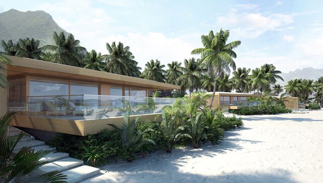 3D model of Holiday resort - villas