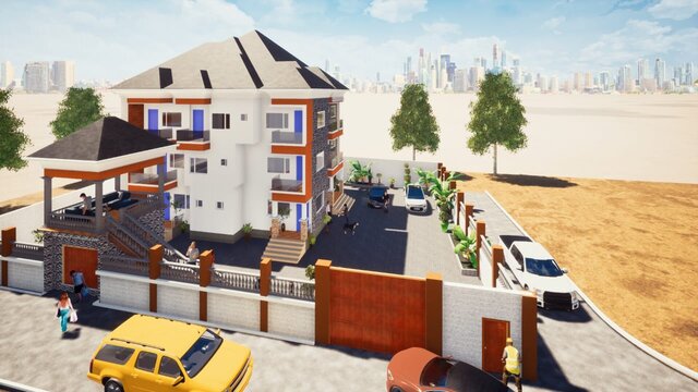 3D model of Residential building