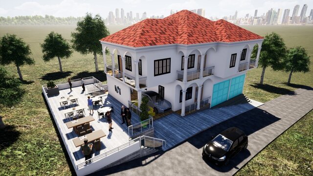 3D model of Residential building