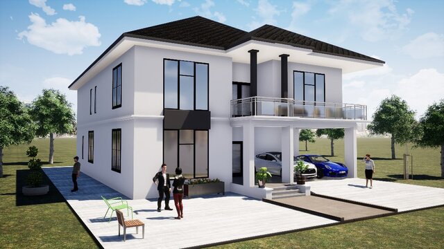 3D model of Residential building