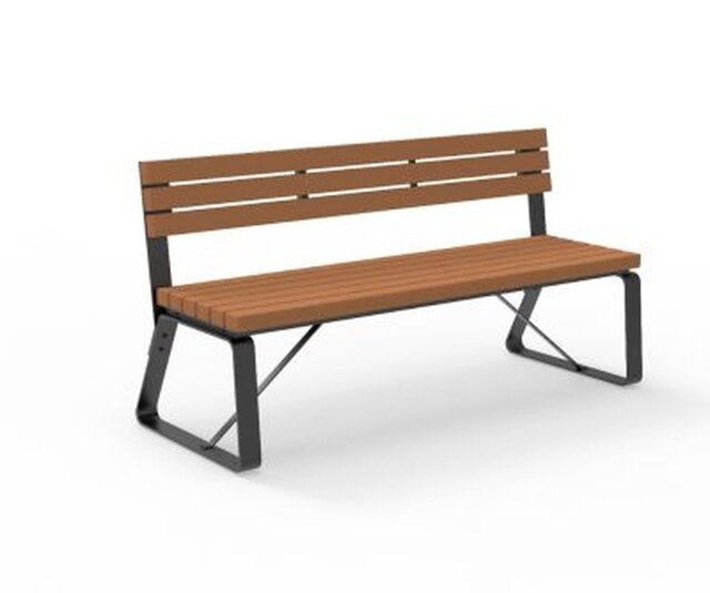 3D model of Modular Urban Furniture Suite: Integrated Seating, Waste Management & Lighting