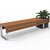 Modular Urban Furniture Suite: Integrated Seating, Waste Management & Lighting