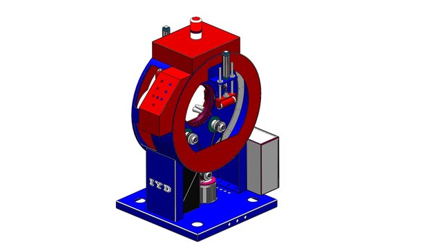 3D model of PTFE Insulation Wrapping Machine for Copper Busbars