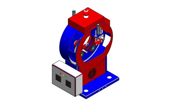 3D model of PTFE Insulation Wrapping Machine for Copper Busbars