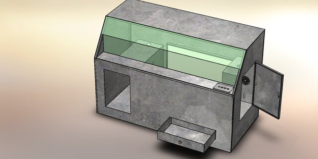 3D model of Electro-Hydraulic Servo Oil Source Control Console (EH-SCC)