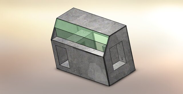 3D model of Electro-Hydraulic Servo Oil Source Control Console (EH-SCC)