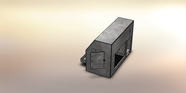 3D model of Electro-Hydraulic Servo Oil Source Control Console (EH-SCC)