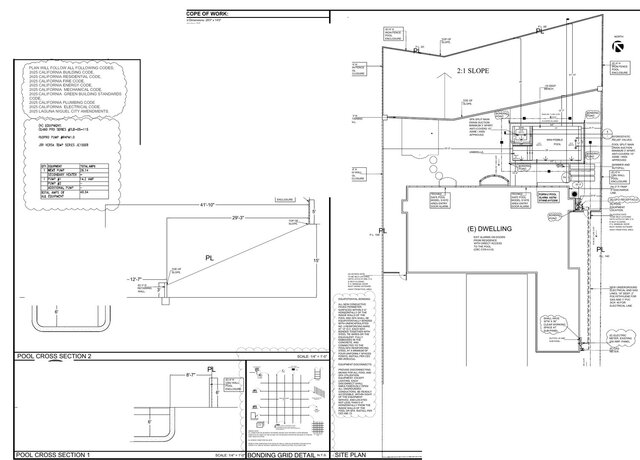 3D model of Hillside Residential Pool & Spa Permit Plans | Laguna Niguel