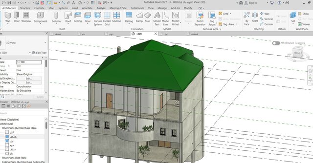 2-story-residental-buildings-hand-sketch-drawing-to-revit