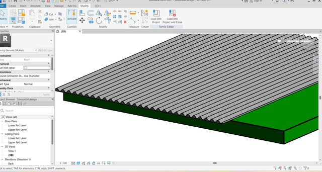 3D model of creat-roof-family